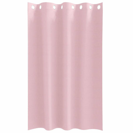 Mörkläggningsgardiner med Ringar 2 pcs Babyrosa 175 x 140 cm