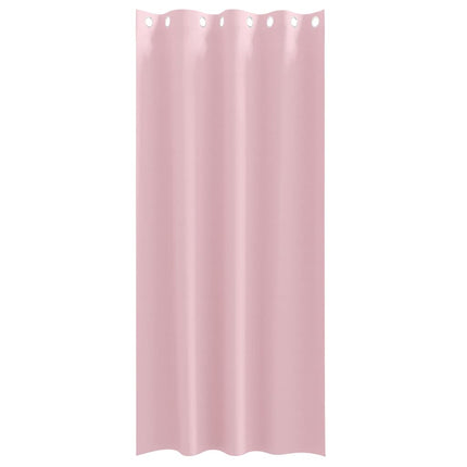Mörkläggningsgardiner med Ringar 2 pcs Babyrosa 260 x 140 cm