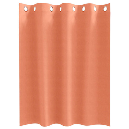 Mörkläggningsgardiner med Ringar 2 pcs Terracotta 140 x 140 cm