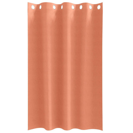 Mörkläggningsgardiner med Ringar 2 pcs Terracotta 175 x 140 cm