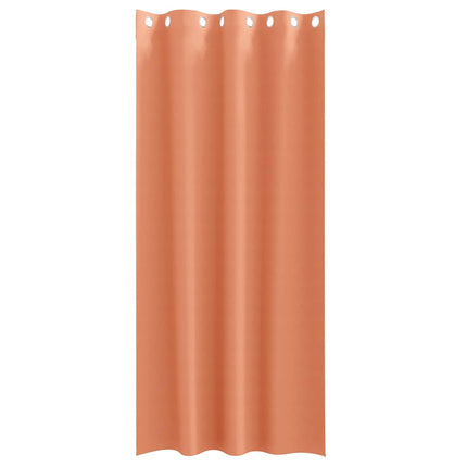Mörkläggningsgardiner med Ringar 2 pcs Terracotta 245 x 140 cm