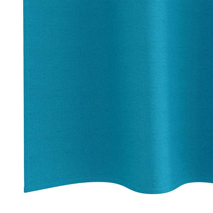 Mörkläggningsgardiner med Ringar 2 pcs Turkos 245 x 140 cm