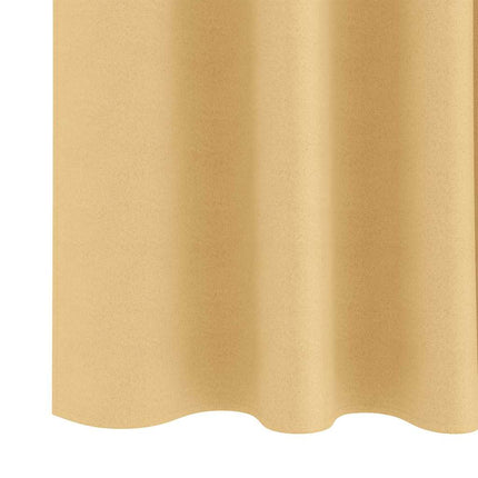 Mörkläggningsgardiner med Ringar 2 pcs Beige 225 x 140 cm