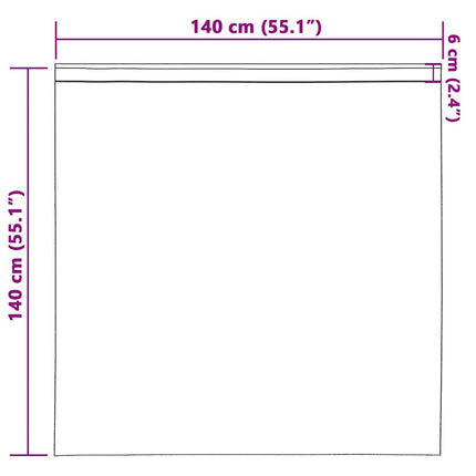 Mörkläggningsgardiner med Ringar 2 pcs Taupe 140 x 140 cm