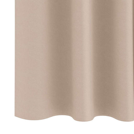 Mörkläggningsgardiner med Ringar 2 pcs Taupe 260 x 140 cm