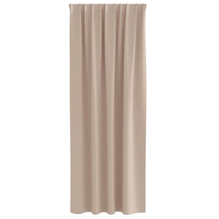 Mörkläggningsgardiner med Ringar 2 pcs Taupe 260 x 140 cm