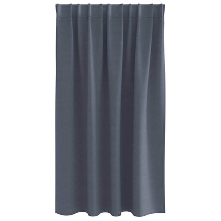 Mörkläggningsgardiner med Ringar 2 pcs Antracit 140 x 140 cm