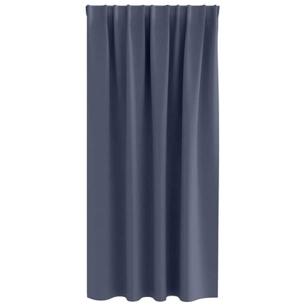 Mörkläggningsgardiner med Ringar 2 st Antracit 175 x 140 cm
