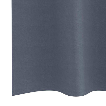 Mörkläggningsgardiner med Ringar 2 pcs Antracit 260 x 140 cm