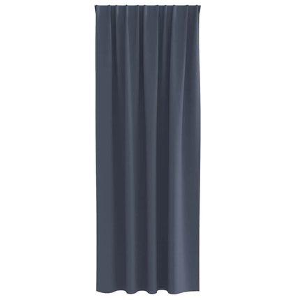 Mörkläggningsgardiner med Ringar 2 pcs Antracit 260 x 140 cm