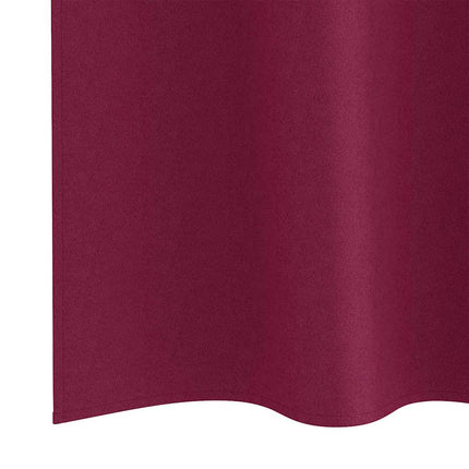 Mörkläggningsgardiner med Ringar 2 pcs Vinröd 175 x 140 cm