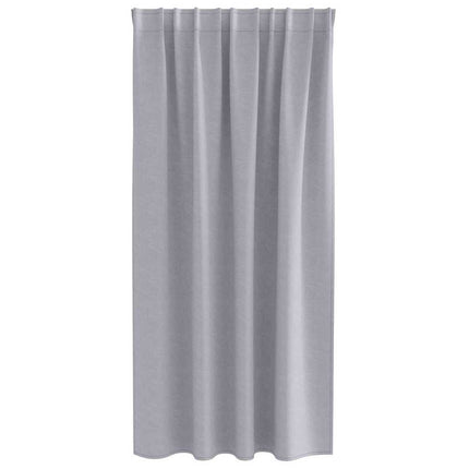 Mörkläggningsgardiner med Ringar 2 pcs Metallgrå 175 x 140 cm
