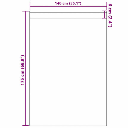 Mörkläggningsgardiner med Ringar 2 pcs Metallgrå 175 x 140 cm