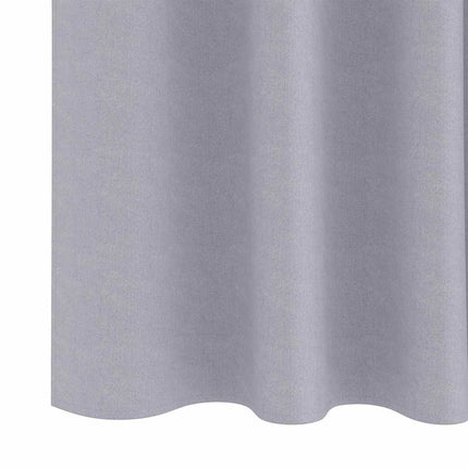 Mörkläggningsgardiner med Ringar 2 st Metallgrå 245 x 140 cm