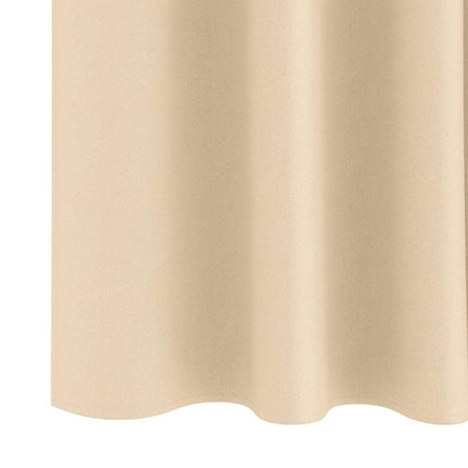 Mörkläggningsgardiner med Ringar 2 pcs Kräm 245 x 140 cm