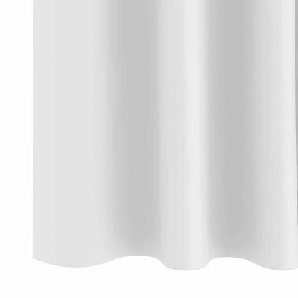 Mörkläggningsgardiner med Ringar 2 pcs Ren Vit 225 x 140 cm