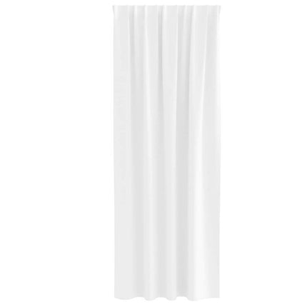 Mörkläggningsgardiner med Ringar 2 st Ren Vit 225 x 140 cm