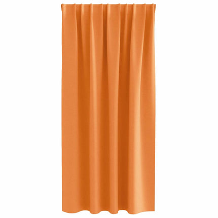 Mörkläggningsgardiner med Ringar 2 pcs Orange 175 x 140 cm
