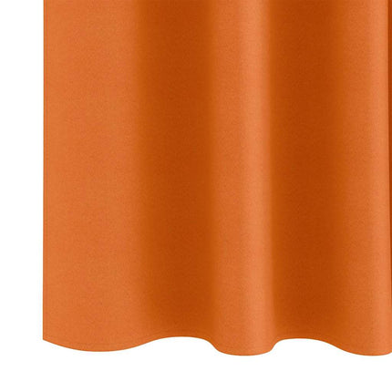 Mörkläggningsgardiner med Ringar 2 pcs Klart Orange
