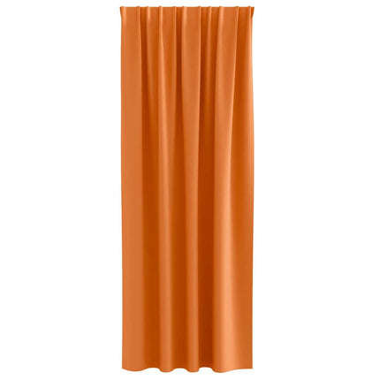 Mörkläggningsgardiner med Ringar 2 pcs Klart Orange