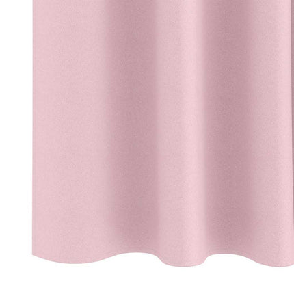 Mörkläggningsgardiner med Ringar 2 st Babyrosa 245 x 140 cm