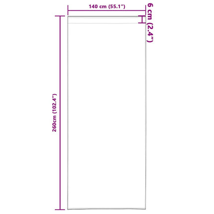Mörkläggningsgardiner med Ringar 2 pcs Babyrosa 260 x 140 cm