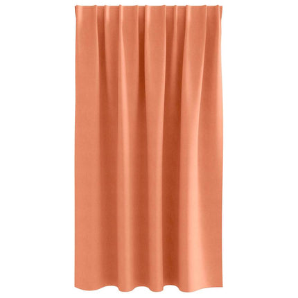 Mörkläggningsgardiner med Ringar 2 pcs Terracotta 140 x 140 cm