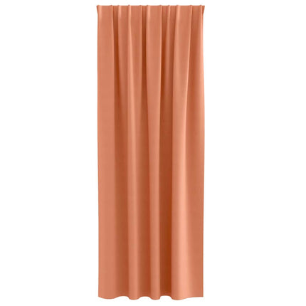 Mörkläggningsgardiner med Ringar 2 pcs Terracotta 260 x 140 cm