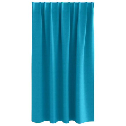Mörkläggningsgardiner med Ringar 2 pcs Turkos 140 x 140 cm