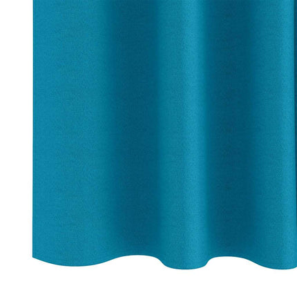 Mörkläggningsgardiner med Ringar 2 pcs Turkos 175 x 140 cm