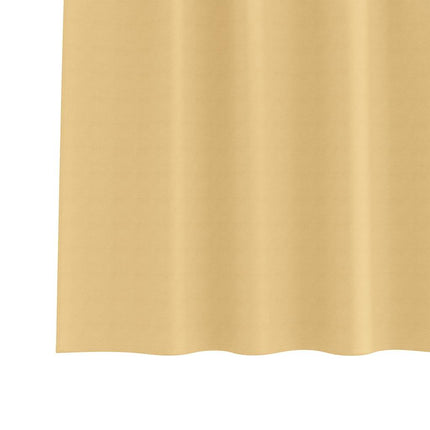 Mörkläggningsgardiner med Ringar 2 pcs Beige 260 x 140 cm
