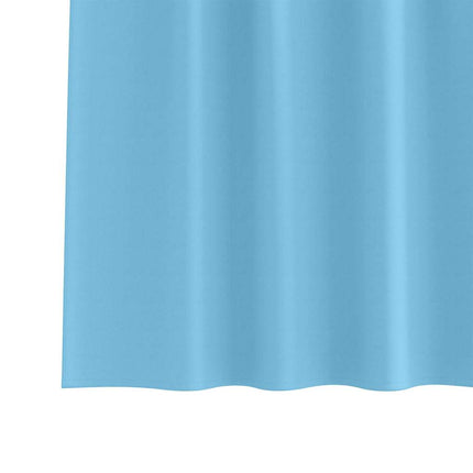 Mörkläggningsgardiner med Ringar 2 pcs Ljusblå 225 x 140 cm