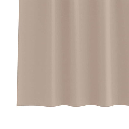 Mörkläggningsgardiner med Ringar 2 pcs Taupe 225 x 140 cm