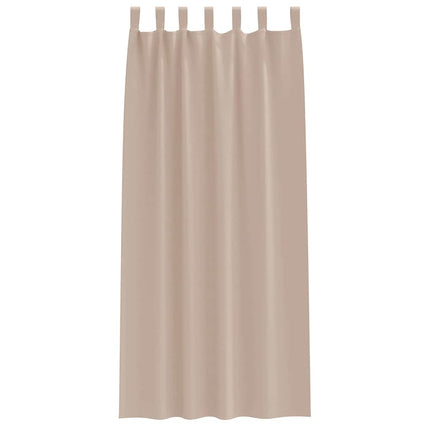 Mörkläggningsgardiner med Ringar 2 pcs Taupe 225 x 140 cm