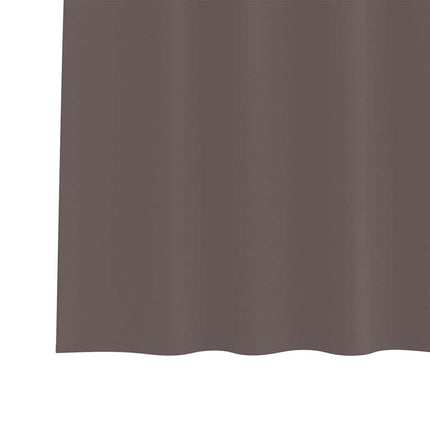 Mörkläggningsgardiner med Ringar 2 pcs Mörkbrun 260 x 140 cm