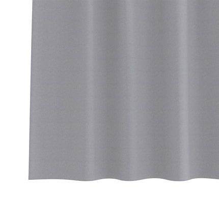 Mörkläggningsgardiner med Ringar 2 pcs Ljusgrå 260 x 140 cm