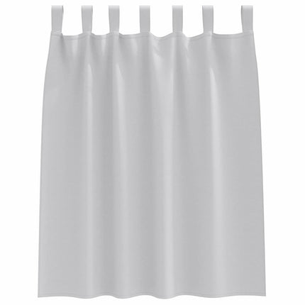 Mörkläggningsgardiner med Ringar 2 pcs Ljusgrå 140 x 140 cm