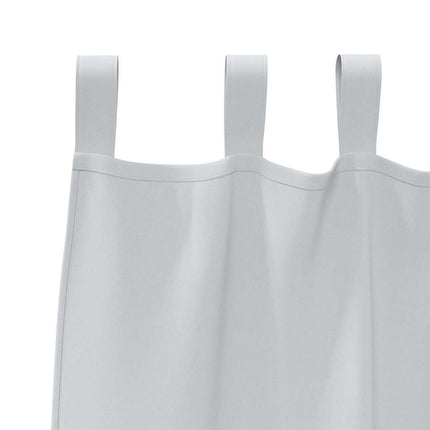 Mörkläggningsgardiner med Ringar 2 st Ljusgrå 260 x 140 cm