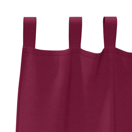 Mörkläggningsgardiner med Ringar 2 pcs Vinröd 225 x 140 cm