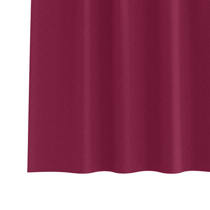 Mörkläggningsgardiner med Ringar 2 pcs Vinröd 225 x 140 cm