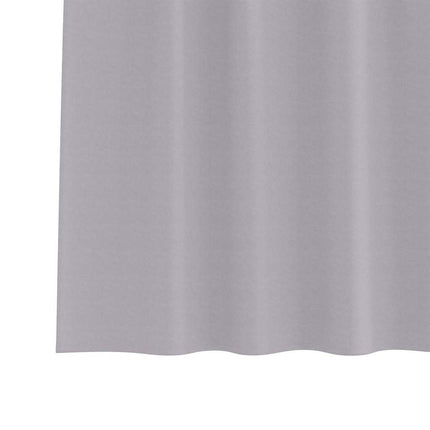 Mörkläggningsgardiner med Ringar 2 pcs Metallgrå 140 x 140 cm