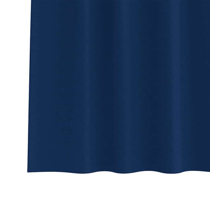 Mörkläggningsgardiner med Ringar 2 pcs Mörkblå 245 x 140 cm