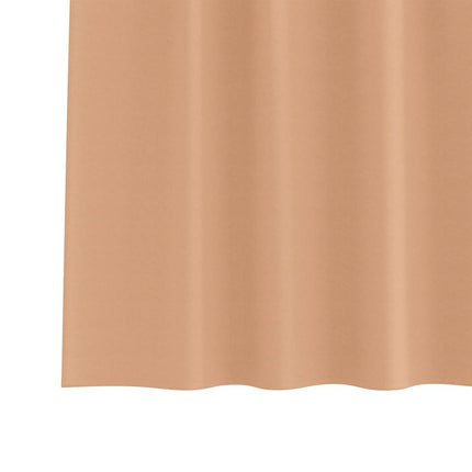 Mörkläggningsgardiner med Ringar 2 pcs Ljusbrun 225 x 140 cm
