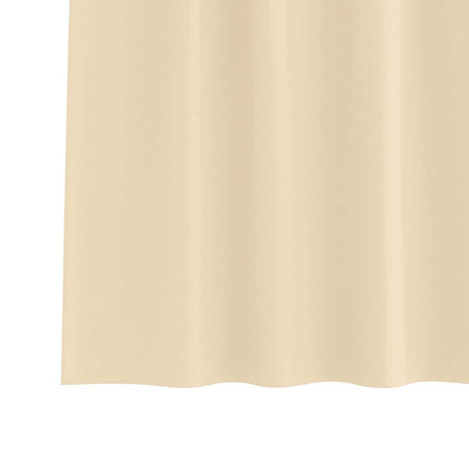 Mörkläggningsgardiner med Ringar 2 pcs Kräm 225 x 140 cm