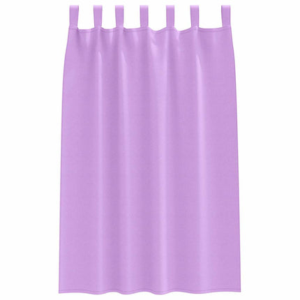 Mörkläggningsgardiner med Ringar 2 pcs Lila 175 x 140 cm