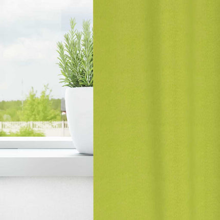 Mörkläggningsgardiner med Ringar 2 pcs Grön 140 x 140 cm