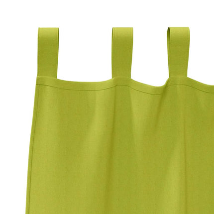 Mörkläggningsgardiner med Ringar 2 pcs Grön 260 x 140 cm