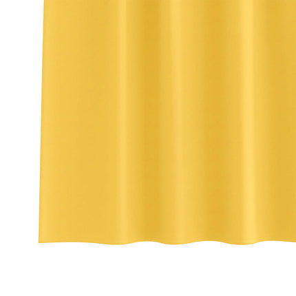 Mörkläggningsgardiner med Ringar 2 pcs Senapsgul 245 x 140 cm