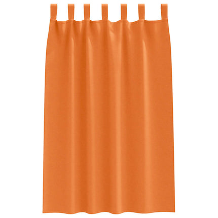Mörkläggningsgardiner med Ringar 2 pcs Klart Orange