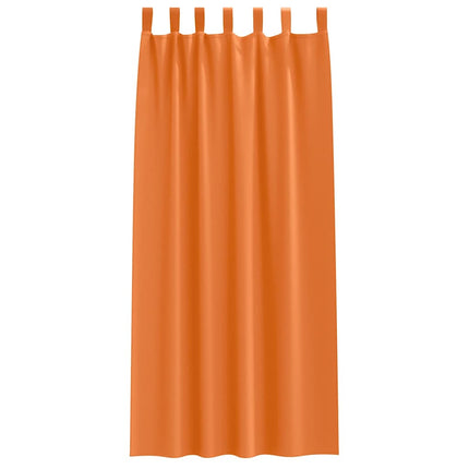 Mörkläggningsgardiner med Ringar 2 pcs Klart Orange